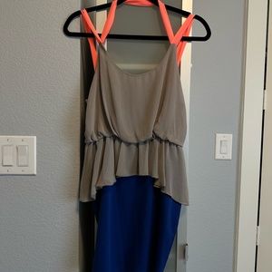 Sexy and Flirty Color Block Dress (Size M)